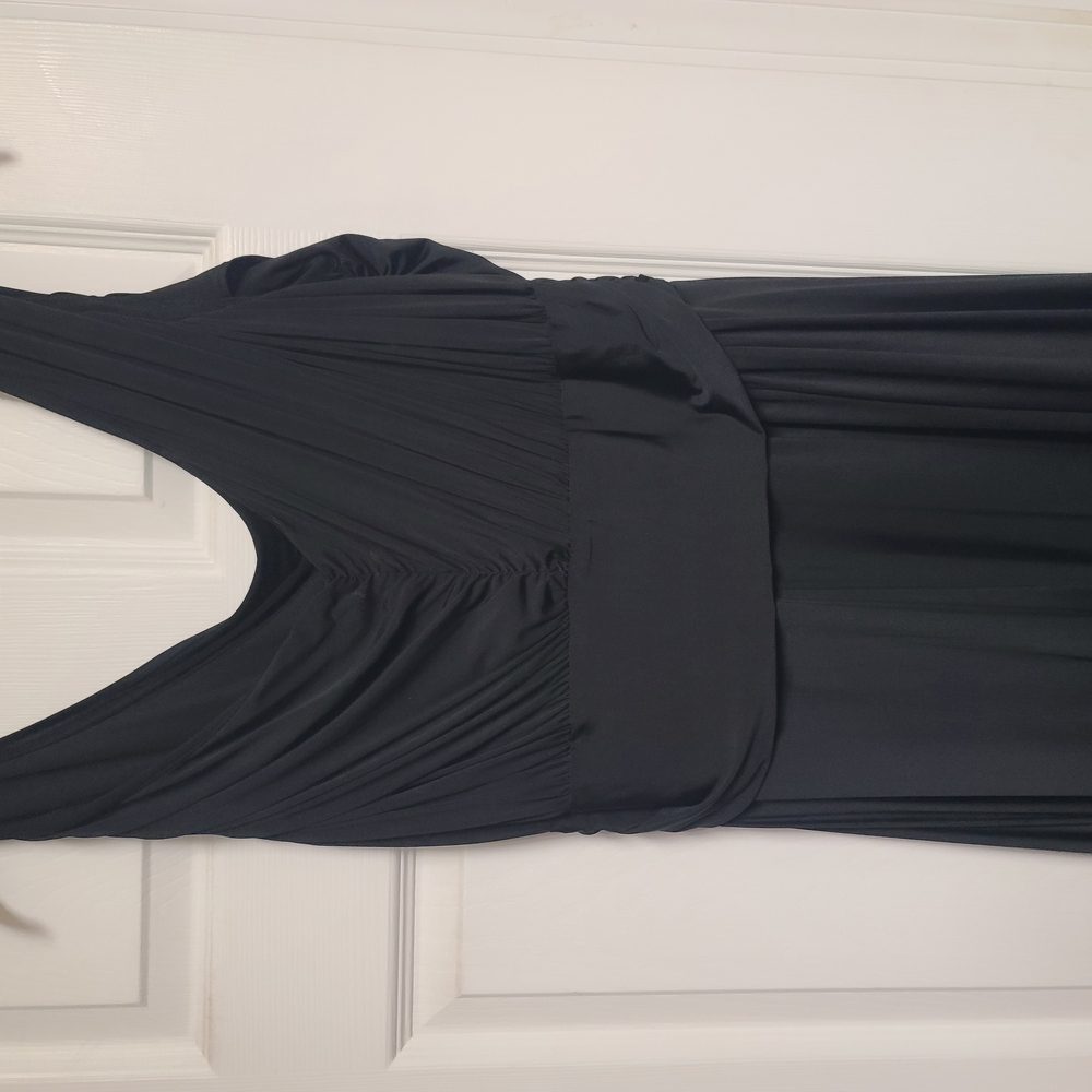 Chadwicks Black Halter Backless Gown